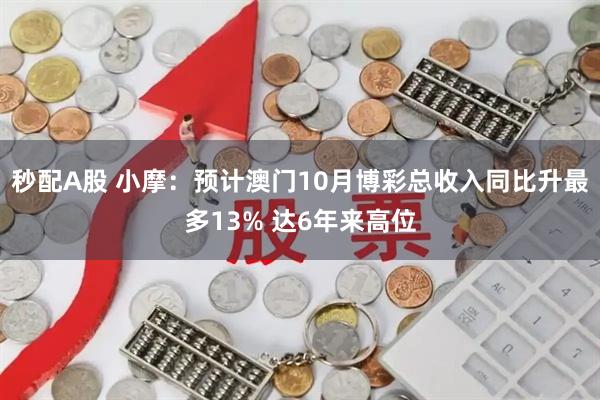 秒配A股 小摩：预计澳门10月博彩总收入同比升最多13% 达6年来高位