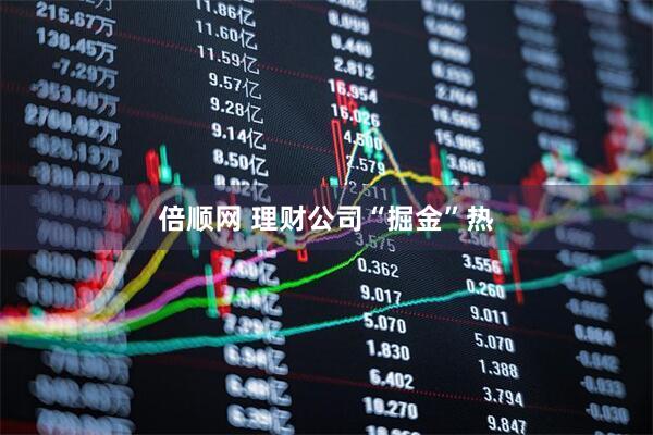 倍顺网 理财公司“掘金”热